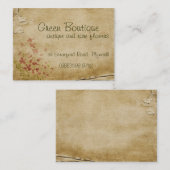 Antike Blumen Visitenkarte (Vorne/Hinten)