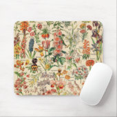 Antike Blumen von Adolphe Millot Mousepad (Mit Mouse)