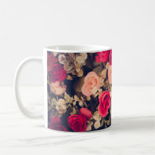 Antike Blumenblume, altmodisch, floral, Mutter, Da Kaffeetasse