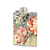 Antike Blumenflasche Flachmann (Links)