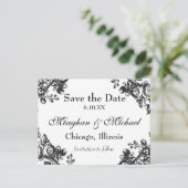 Antike Blumengrün Ankündigungspostkarte (Stehend Vorderseite)