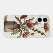 Antike Blumenkomposition mit Mohnblumen iPhone 16 Hülle (Rückseite (Horizontal))