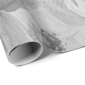 Antike Blumenmalerei Geschenkpapier (Rolleneckpunkt)
