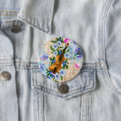 Antike Blumenmusik Violine Button (Beispiel)