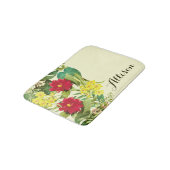 Antike Blumenmuster Badematte (Schrägansicht)