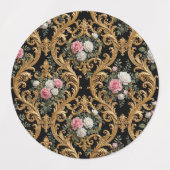 Antike Blumenmuster Etiketten (Design 2)