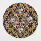 Antike Blumenmuster Etiketten (Design 1)