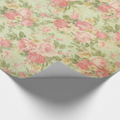 Antike Blumenmuster Geschenkpapier (Ecke)