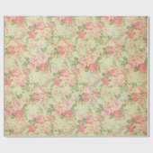 Antike Blumenmuster Geschenkpapier (Flach)