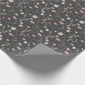 Antike Blumenmuster Geschenkpapier (Ecke)