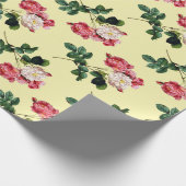 Antike Blumenmuster Geschenkpapier (Ecke)