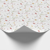 Antike Blumenmuster Geschenkpapier (Ecke)