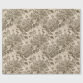 Antike Blumenmuster Geschenkpapier (Flach)