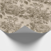 Antike Blumenmuster Geschenkpapier (Ecke)