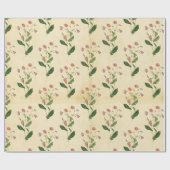 Antike Blumenmuster Geschenkpapier (Flach)