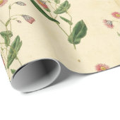 Antike Blumenmuster Geschenkpapier (Rolleneckpunkt)