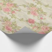 Antike Blumenmuster Geschenkpapier (Ecke)
