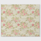 Antike Blumenmuster Geschenkpapier (Flach)