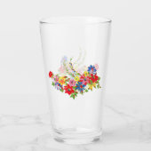Antike Blumenmuster Glas (Rückseite)