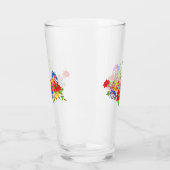Antike Blumenmuster Glas (Links)