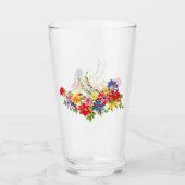 Antike Blumenmuster Glas (Vorderseite)