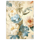 Antike Blumenmuster Klemmbrett (Rückseite)
