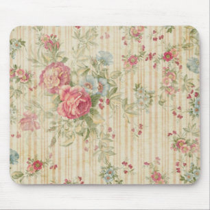 Antike Blumenmuster Mousepad