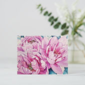 Antike Blumenmuster Postkarte (Stehend Vorderseite)