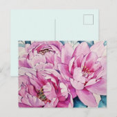 Antike Blumenmuster Postkarte (Vorne/Hinten)
