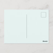 Antike Blumenmuster Postkarte (Rückseite)
