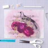 Antike Blumenmuster Seidenpapier (Handwerk)