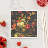 Antike Blumenmuster Serviette (Beispiel)