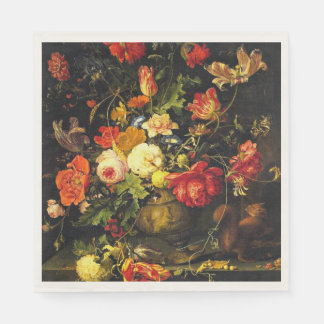 Antike Blumenmuster Serviette