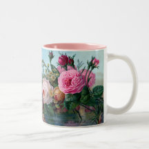 Antike Blumenvase Zweiton-Kaffeetasse