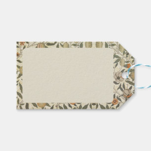 Antike Blumige William Morris Früchte Geschenkanhänger