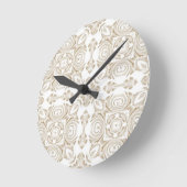 Antike Blüte Runde Wanduhr (Winkel)