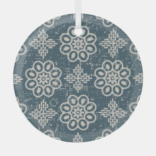 Antike Blüte: Rundung nahtlos. Ornament Aus Glas
