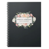 Antike Blütenpracht und Kohle Notizblock (Vorderseite)