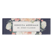 Antike Blütenpracht und Marine Namenschild (Vorderseite)