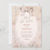 Antike Bogenhochzeit Save The Date (Vorderseite)