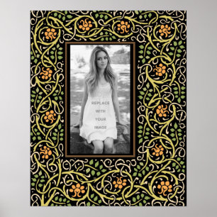 Antike Border der Arts-and-Crafts-Bewegung Poster