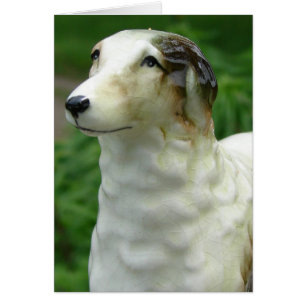 Antike Borzoi Figurine Jeden Anlaß Leere Innen