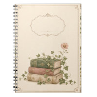 Antike Botanik-Bücher & Ivy Cottagecore Notizbuch