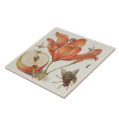 Antike Botanik Fliese (Seite)