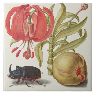 Antike Botanik Fliese