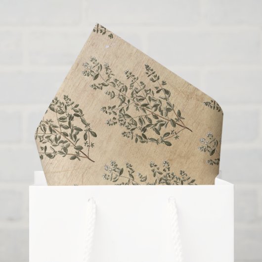 Antike Botanik Seidenpapier (Geschenktüte)