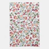 Antike botanische Blatt- und Blumendesigns Geschirrtuch (Vertikal)