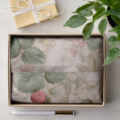 Antike botanische Erdbeeren Seidenpapier (Geschenk)