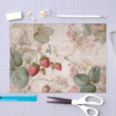Antike botanische Erdbeeren Seidenpapier (Handwerk)