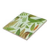 Antike Botanische Farne Fliese (Seite)